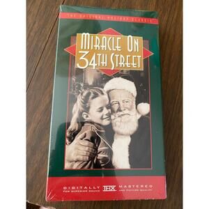 Sealed Miracle on 34th Street VHS – 1947 Classic Christmas Movie, Brand New